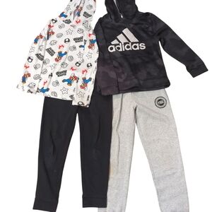 Adidas and Mario Kids Hoodie Set